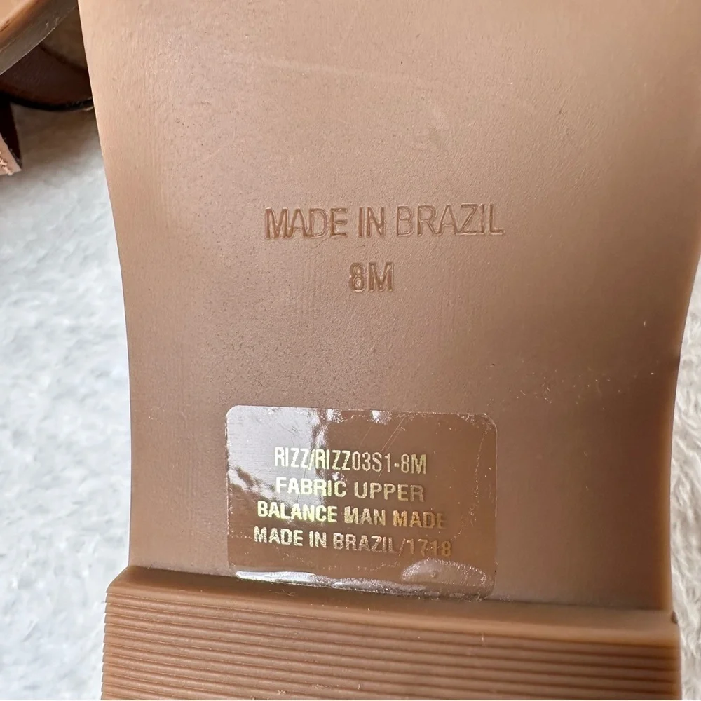 NWOB Steve Madden Tan Buckle Sandals in Size 8M - Picture 8 of 9
